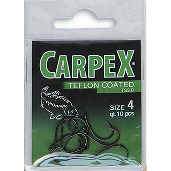Háček Carpex Teflon Super Strong 8 / vel. 6 - 10ks