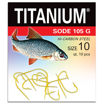 Háček Titanium SODE 105G - 10ks / vel. 10