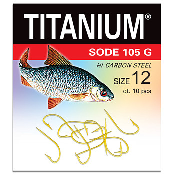 Háček Titanium SODE 105G - 10ks / vel. 12