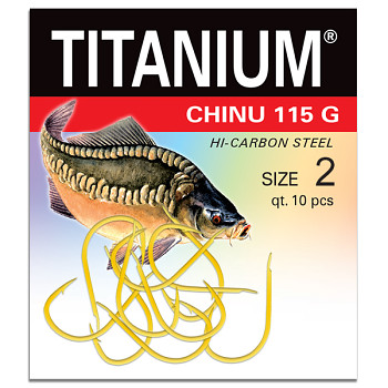 Háček Titanium CHINU 115G - 10ks / vel. 2