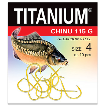 Háček Titanium CHINU 115G - 10ks / vel. 4