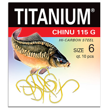 Háček Titanium CHINU 115G - 10ks / vel. 6