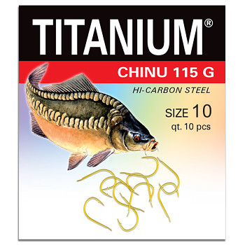 Háček Titanium CHINU 115G - 10ks / vel. 10