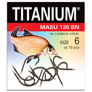 Háček Titanium MASU 120BN 120BN - 10ks / vel. 6