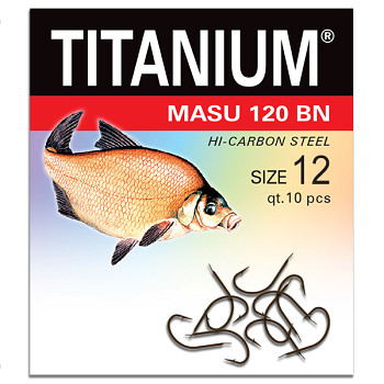 Háček Titanium MASU 120BN 120BN - 10ks / vel. 12