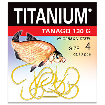 Háček Titanium TANAGO 130G - 10ks / vel. 4
