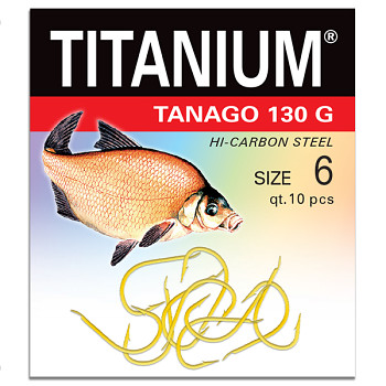 Háček TitaniumTANAGO 130G - 10ks / vel. 6