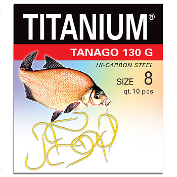 Háček Titanium TANAGO 130G - 10ks / vel. 8