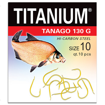 Háček Titanium TANAGO 130G - 10ks / vel. 10