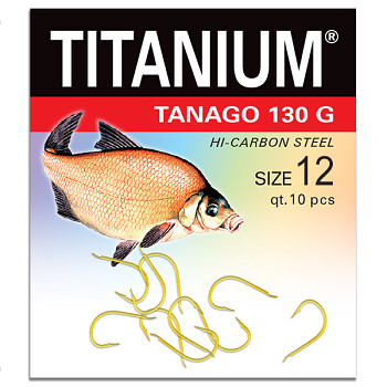 Háček Titanium TANAGO 130G - 10ks / vel. 12