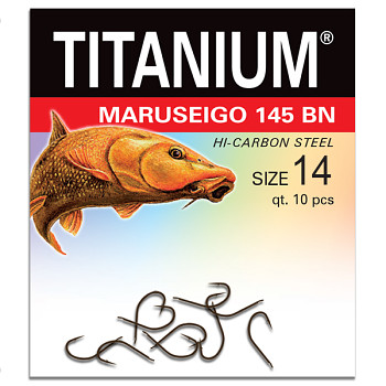 Háček Titanium MARUSEIGO 145BN - 10ks / vel. 14