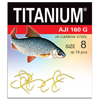 Háček Titanium AJI 160G - 10ks / vel. 8
