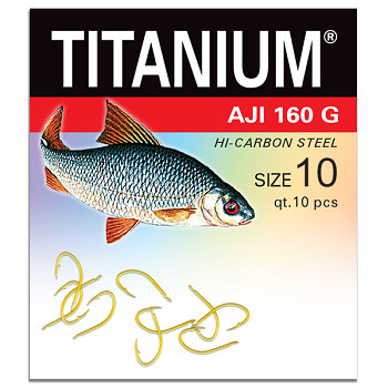 Háček Titanium AJI 160G - 10ks / vel. 10