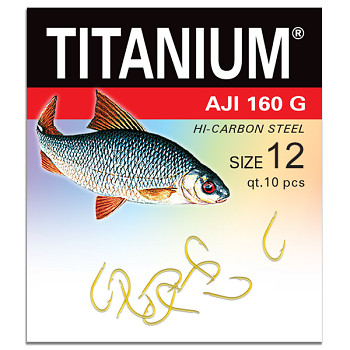 Háček Titanium AJI 160G - 10ks / vel. 12