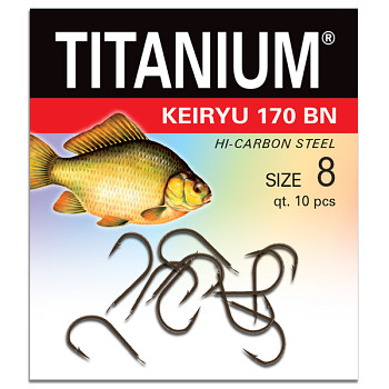 Háček Titanium KEIRYU 170BN - 10ks / vel. 8