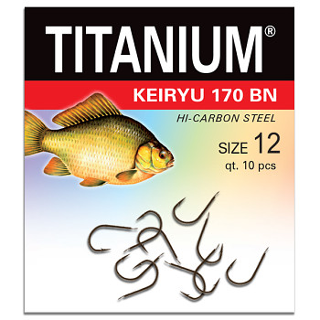 Háček Titanium KEIRYU 170BN - 10ks / vel. 12