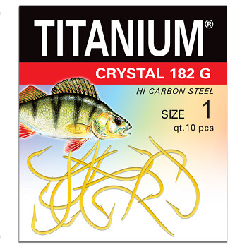 Háček Titanium CRYSTAL 182G - 10ks / vel. 1