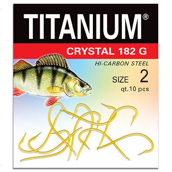 Háček Titanium CRYSTAL 182G - 10ks / vel. 2