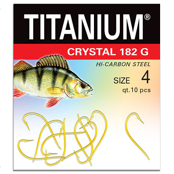 Háček Titanium CRYSTAL 182G - 10ks / vel. 4