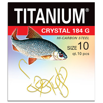 Háček Titanium CRYSTAL 184G - 10ks / vel. 10