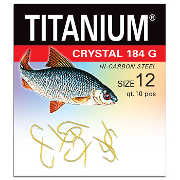 Háček Titanium CRYSTAL 184G - 10ks / vel. 12