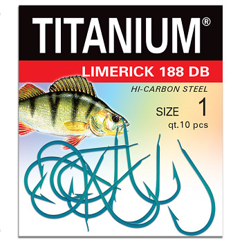 Háček Titanium LIMERICK 188DB - 10ks / vel. 1