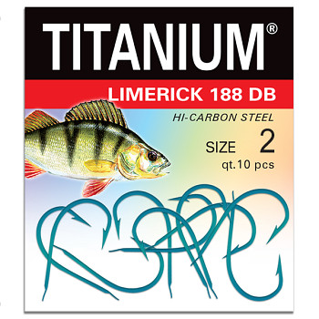 Háček Titanium LIMERICK 188DB - 10ks / vel. 2