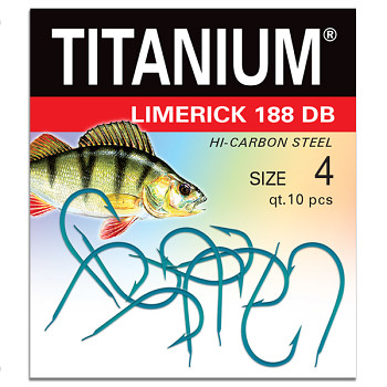 Háček Titanium LIMERICK 188DB - 10ks / vel. 4