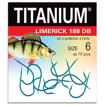 Háček Titanium LIMERICK 188DB - 10ks / vel. 6