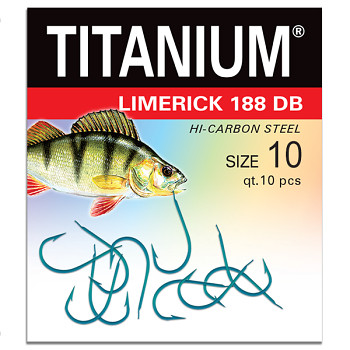 Háček Titanium LIMERICK 188DB - 10ks / vel. 10