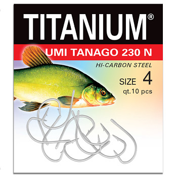 Háček Titanium UMI TANAGO 230N - 10ks / vel. 4