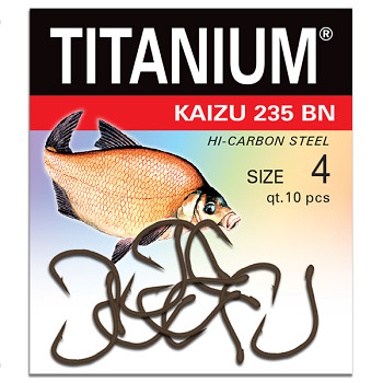 Háček Titanium KAIZU 235BN - 10ks / vel. 4