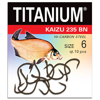 Háček Titanium KAIZU 235BN - 10ks / vel. 6