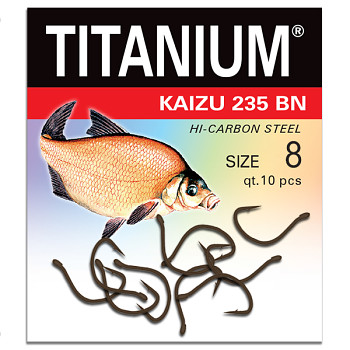Háček Titanium KAIZU 235BN - 10ks / vel. 8