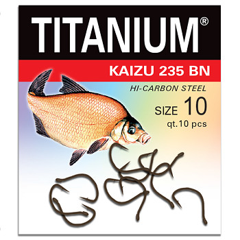 Háček Titanium KAIZU 235BN - 10ks / vel. 10