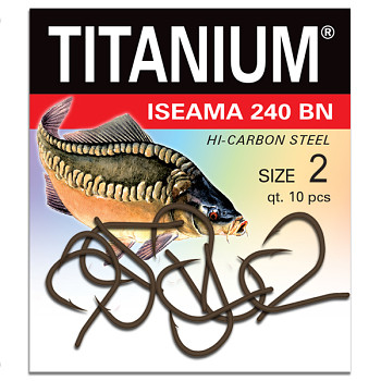 Háček Titanium ISEAMA 240BN 240 - 10ks / vel. 2