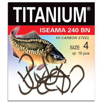 Háček Titanium ISEAMA 240BN 240 - 10ks / vel. 4
