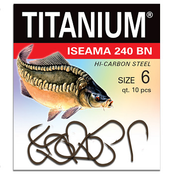 Háček Titanium ISEAMA 240BN 240 - 10ks / vel. 6
