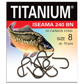 Háček Titanium ISEAMA 240BN 240 - 10ks / vel. 8
