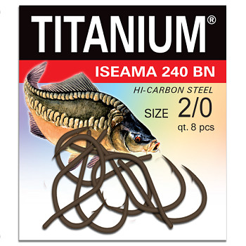 Háček Titanium ISEAMA 240BN 240 - 8ks / vel. 2/0