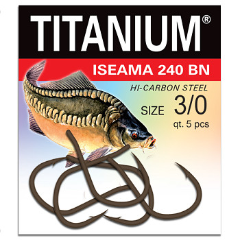 Háček Titanium ISEAMA 240BN 240 - 5ks / vel. 3/0