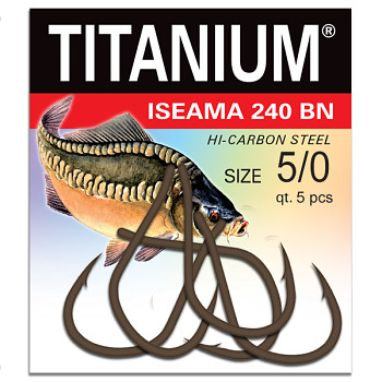 Háček Titanium ISEAMA 240BN 240 - 5ks / vel. 5/0