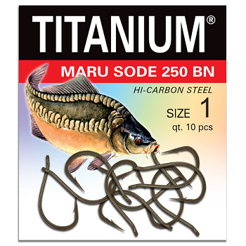 Háček Titanium MARU SODE 250BN - 10ks / vel. 1