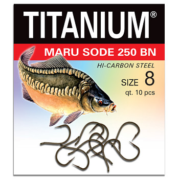 Háček Titanium MARU SODE 250BN - 10ks / vel. 8