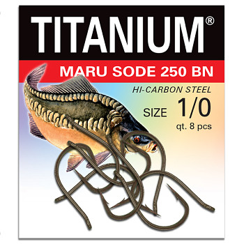 Háček Titanium MARU SODE 250BN - 8ks / vel. 1/0