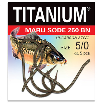 Háček Titanium MARU SODE 250BN - 5ks / vel. 5/0