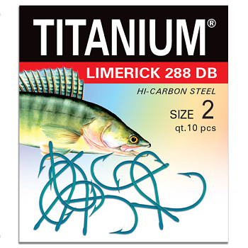 Háček Titanium LIMERICK 288DB - 10ks / vel. 2