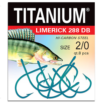Háček Titanium LIMERICK 288DB - 8ks / vel. 2/0