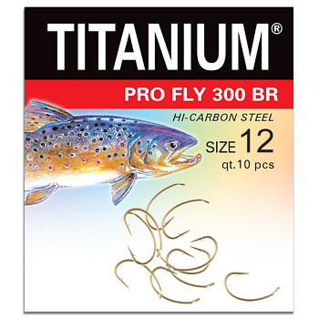 Háček Titanium PRO FLY 300BR - 10ks / vel. 12