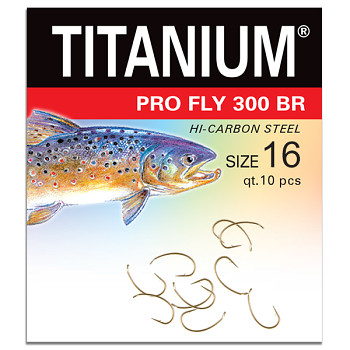 Háček Titanium PRO FLY 300BR - 10ks / vel. 16